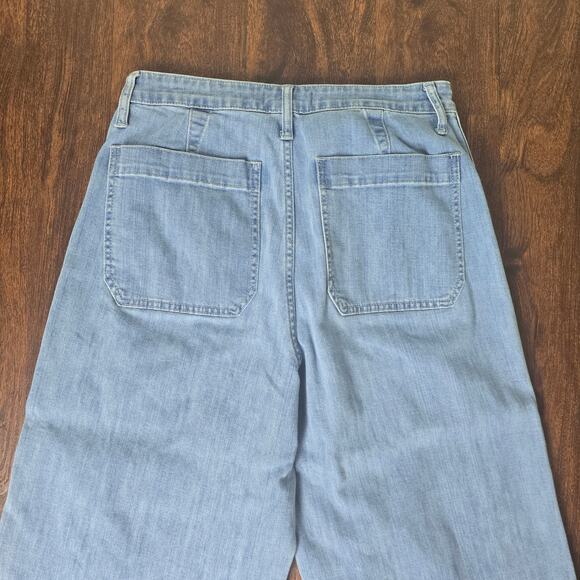 Madewell Emmett Wide-Leg Crop Jeans in Langston Wash - Size 31 - Style # K9147 - Picture 12 of 12